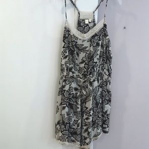 Anthropologie floral Romper